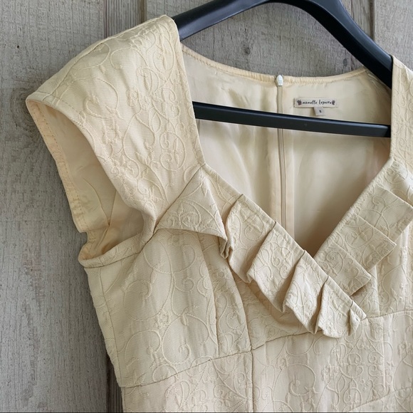 Nanette Lepore Textured Ruffled Sheath Dress - Picture 4 of 12